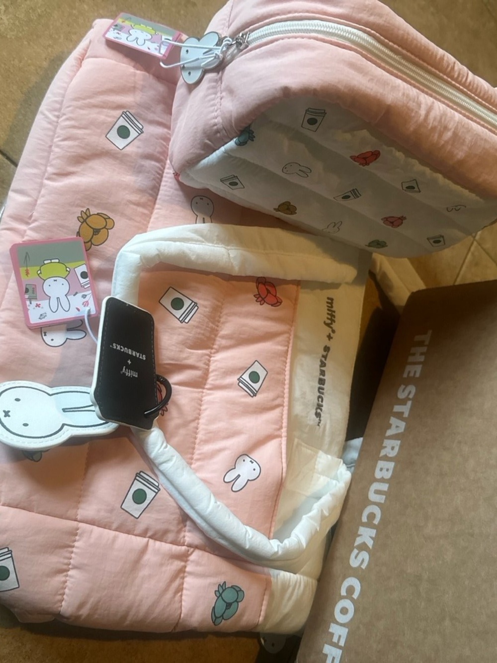 Miffy + Starbucks RESERVED MEMBERS Cosmetic Bag and Tote Bag Set